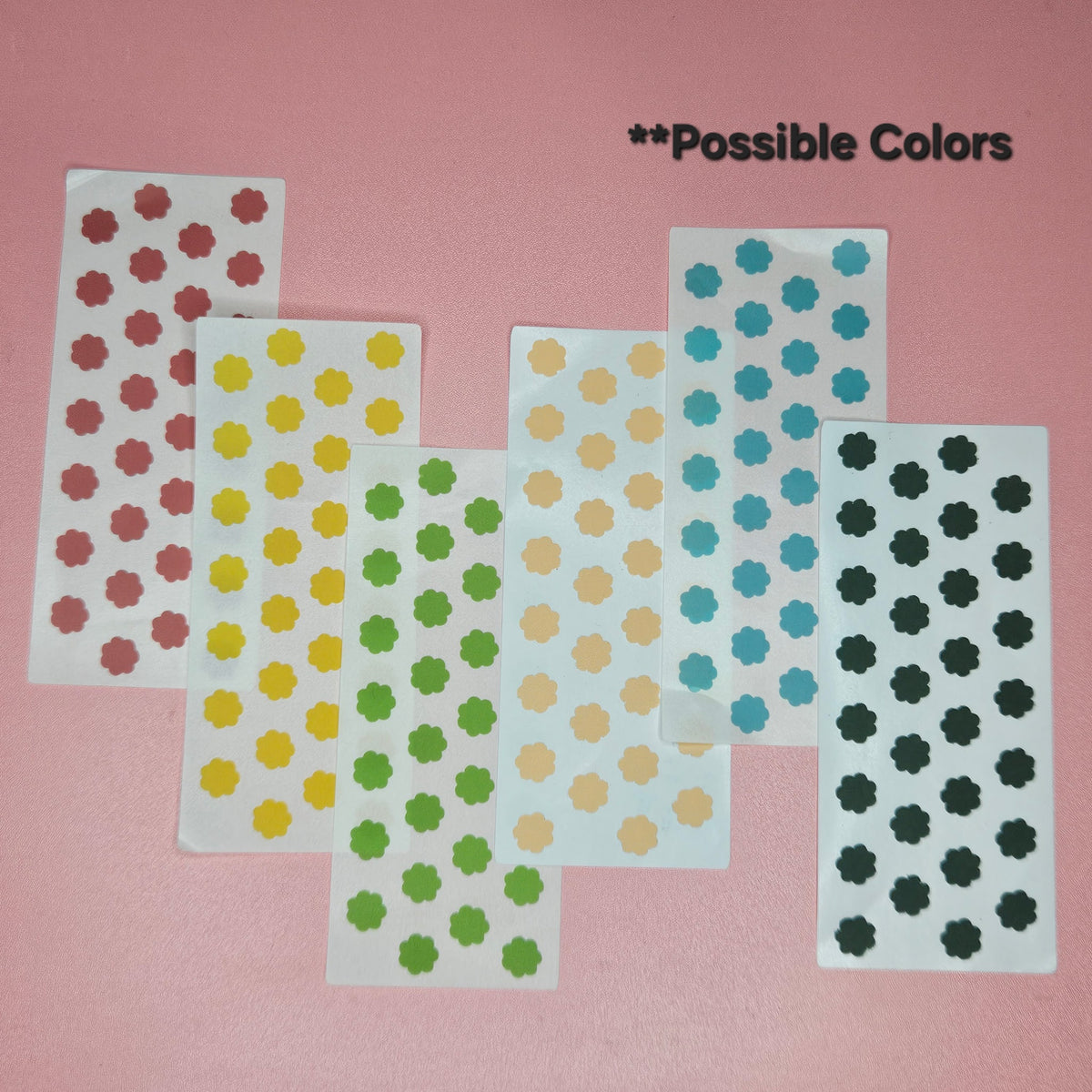 12 Pack Mini Simple Shapes Stickers
